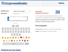 Tablet Screenshot of placaspersonalizadas.com